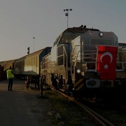 Eighteen wagons for the „Train of hope‟ headed to the earthquake region