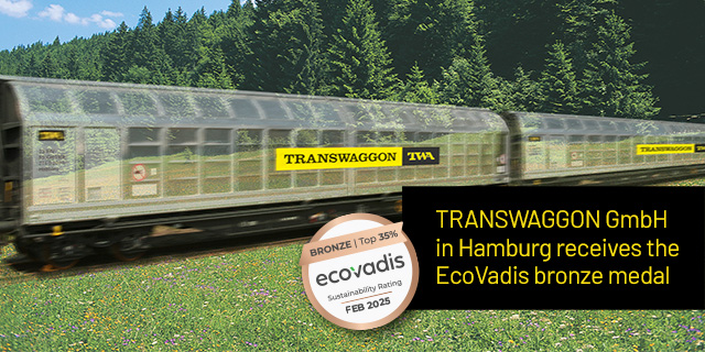 TRANSWAGGON GmbH in Hamburg receives the EcoVadis bronze medal and sets an example for sustainability