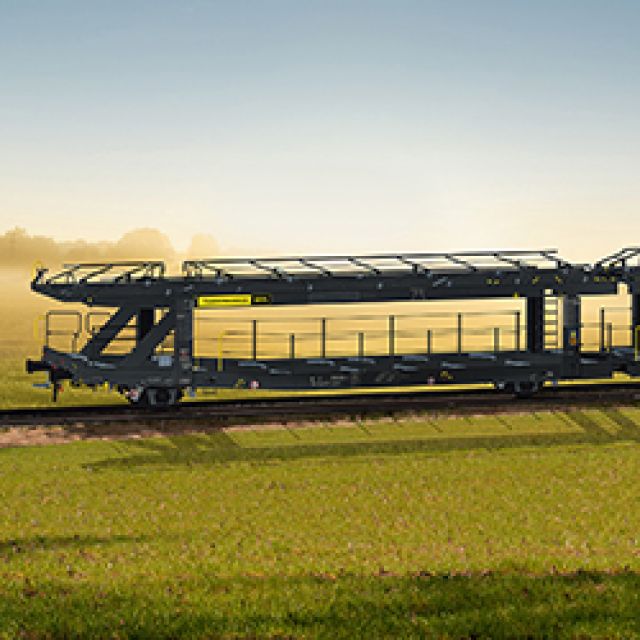 Modern double-deck car carrier wagons for flexible vehicle logistics
